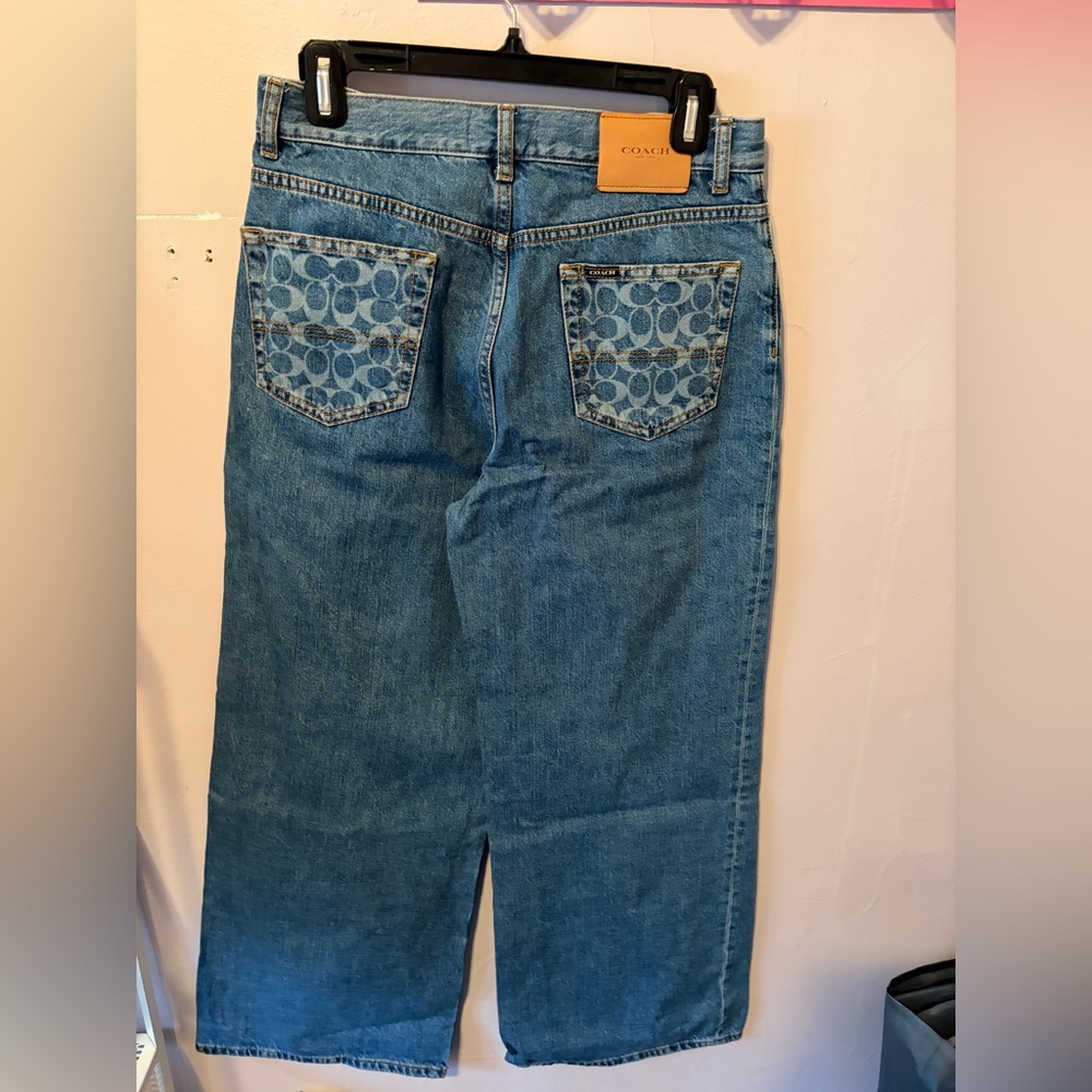Coach Jeans with Logo Pockets